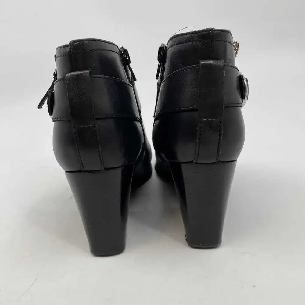 Marc Fisher Black Leather Bootie | Women’s US 7.5 Regular